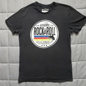 Rock & Roll Denim Unisex Graphic Tee  Retro Rodeo Design